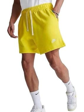 Nike Neon Yellow Woven Lined Flow Shorts